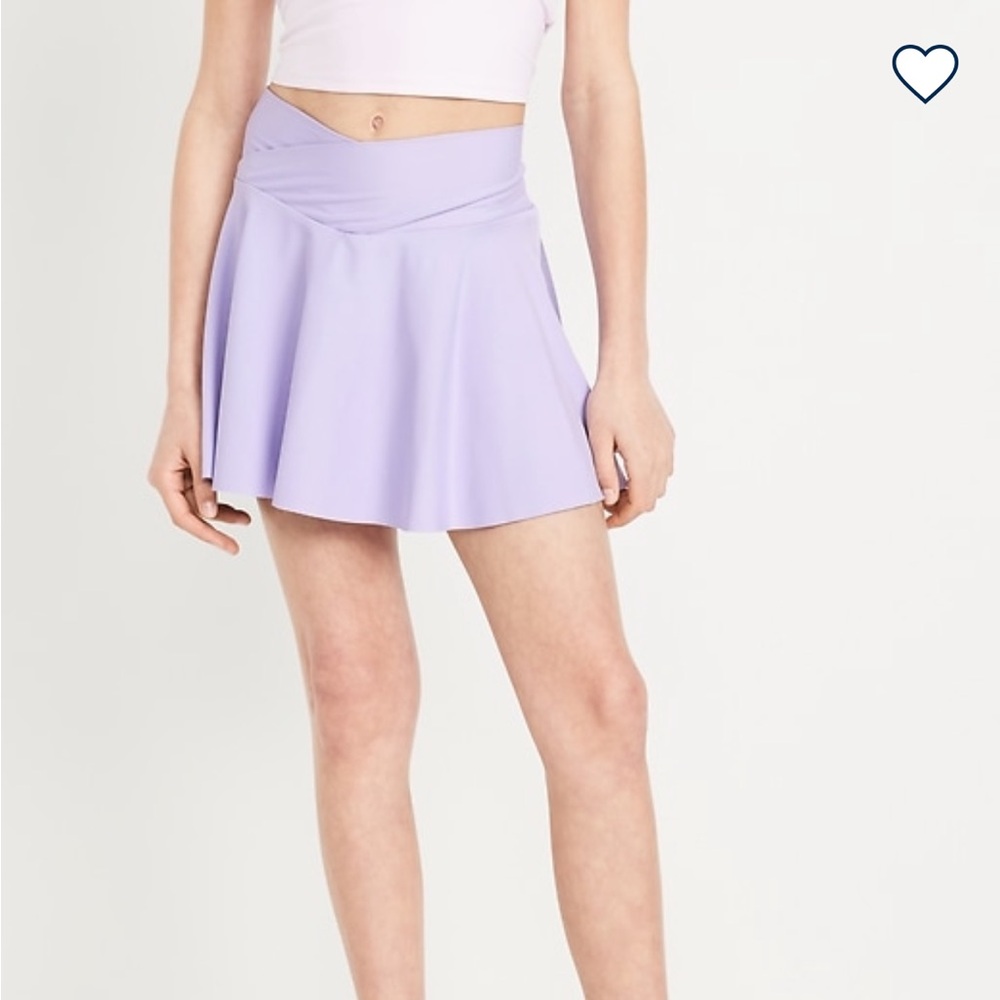Old Navy Lot - 2 Skorts Girls Medium (8) Powersoft Active Black & Light Lavender